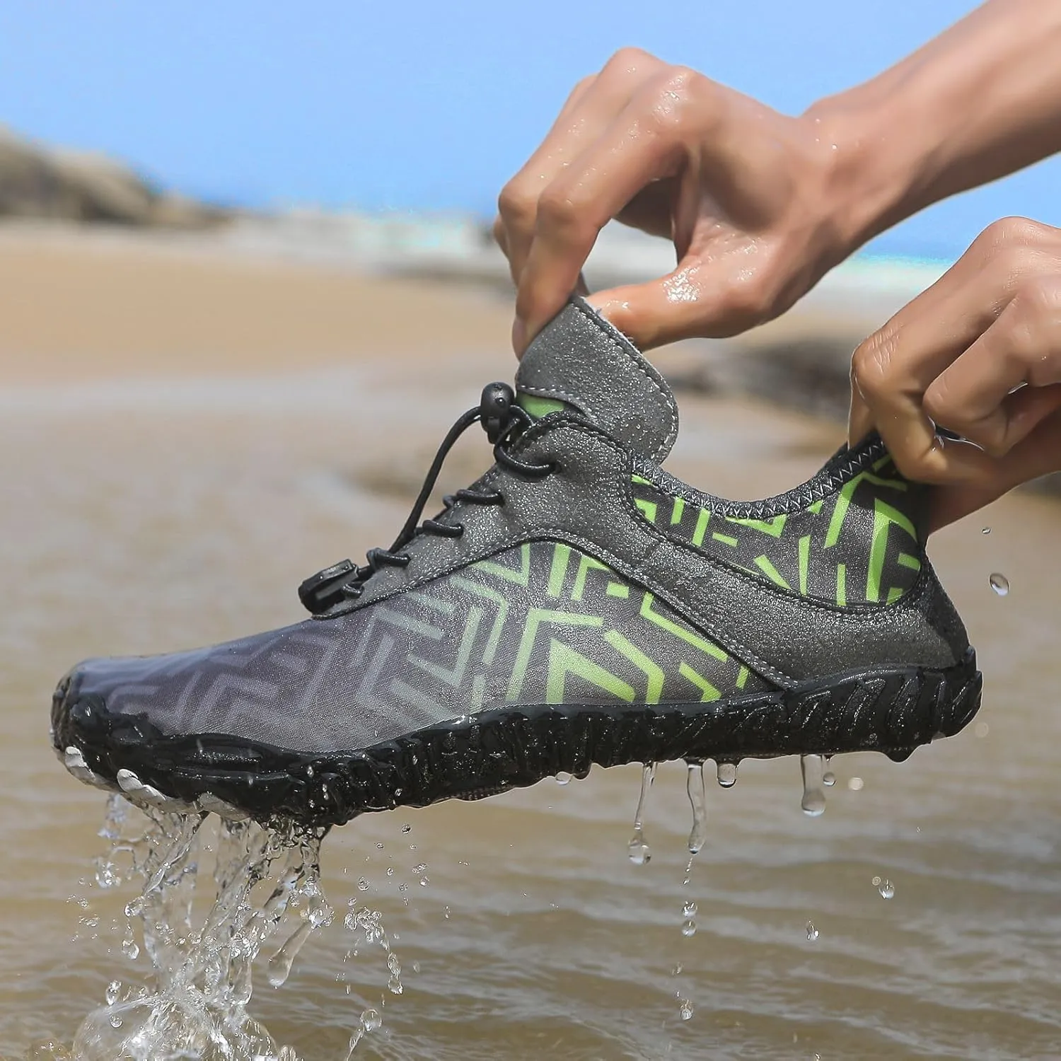 Barefoot Shoes for Women Men Athletic Sport Riding Sneakers Beach Swim Surf Water Shoes Footwear with Non-Slip Sole