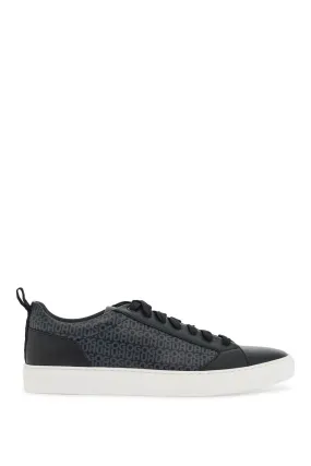 Contemporary Pattern Leather Sneakers