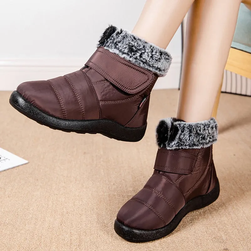Cuzcare Orthopedic Winter Boots Warm Snow Ankle Waterproof Non Slip Boots For Women