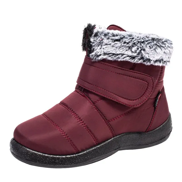 Cuzcare Orthopedic Winter Boots Warm Snow Ankle Waterproof Non Slip Boots For Women
