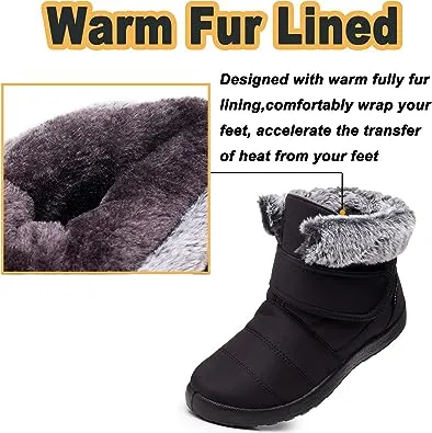 Cuzcare Orthopedic Winter Boots Warm Snow Ankle Waterproof Non Slip Boots For Women