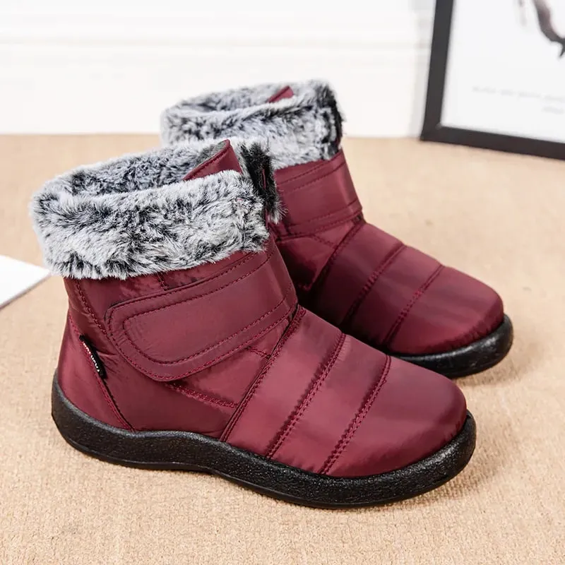 Cuzcare Orthopedic Winter Boots Warm Snow Ankle Waterproof Non Slip Boots For Women