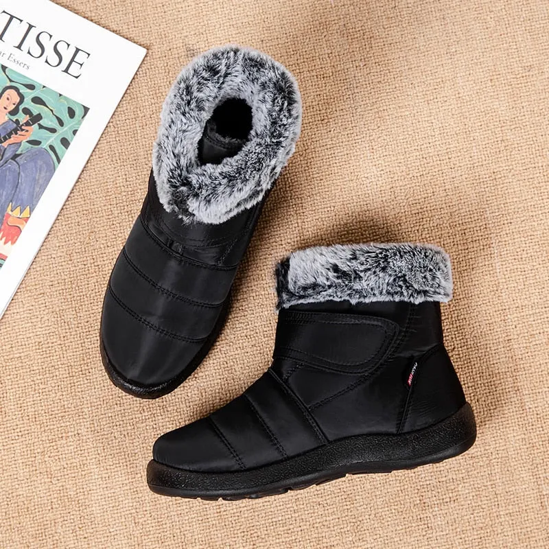 Cuzcare Orthopedic Winter Boots Warm Snow Ankle Waterproof Non Slip Boots For Women