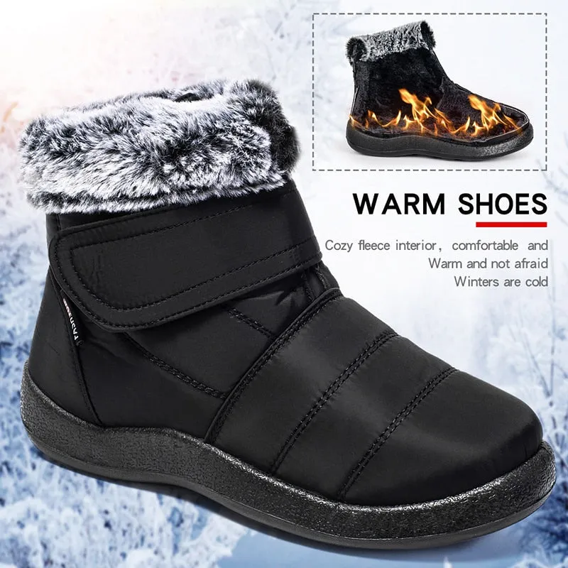 Cuzcare Orthopedic Winter Boots Warm Snow Ankle Waterproof Non Slip Boots For Women