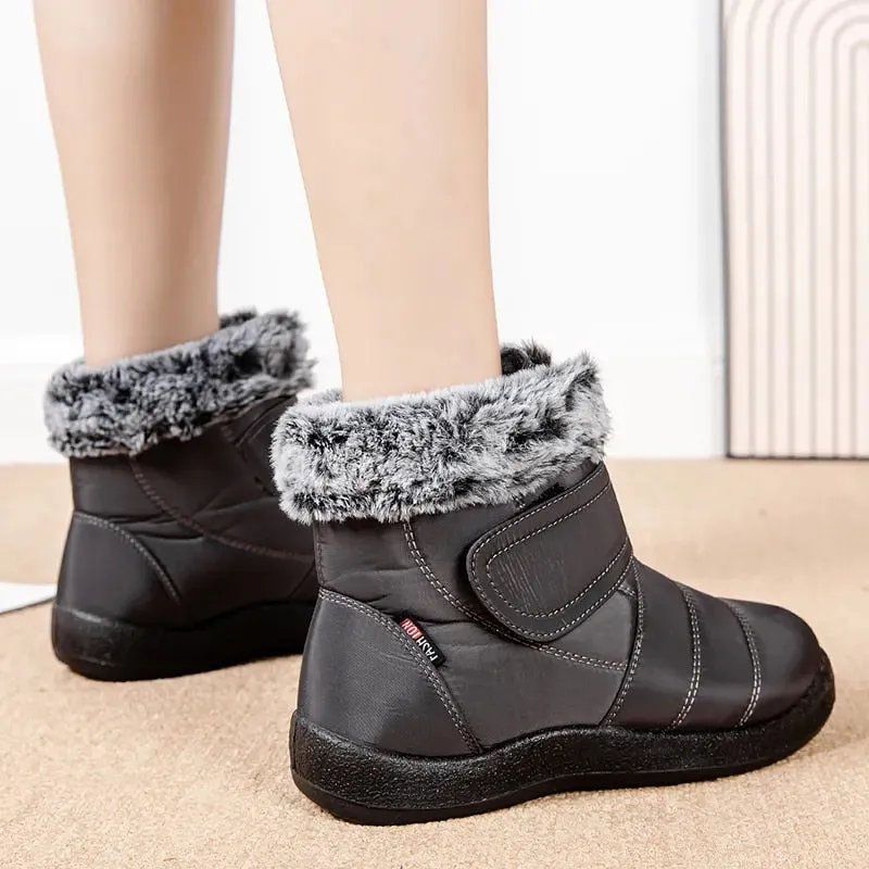 Cuzcare Orthopedic Winter Boots Warm Snow Ankle Waterproof Non Slip Boots For Women