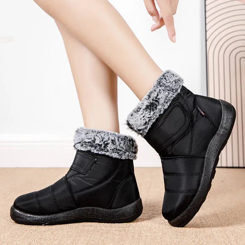 Cuzcare Orthopedic Winter Boots Warm Snow Ankle Waterproof Non Slip Boots For Women