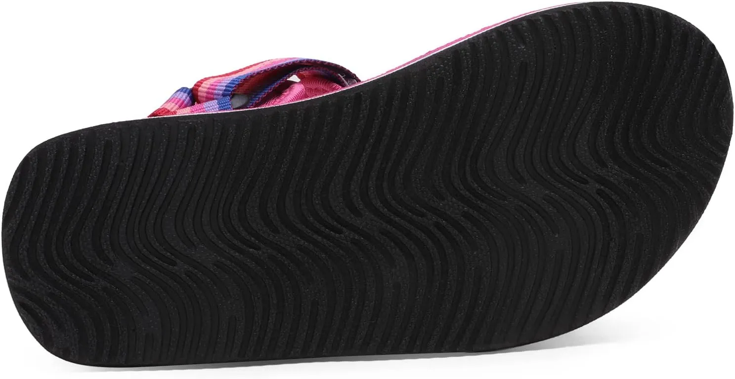 DREAM PAIRS Boys Girls Sandals Open-Toe Adjustable Straps Summer Outdoor Sport Sandals