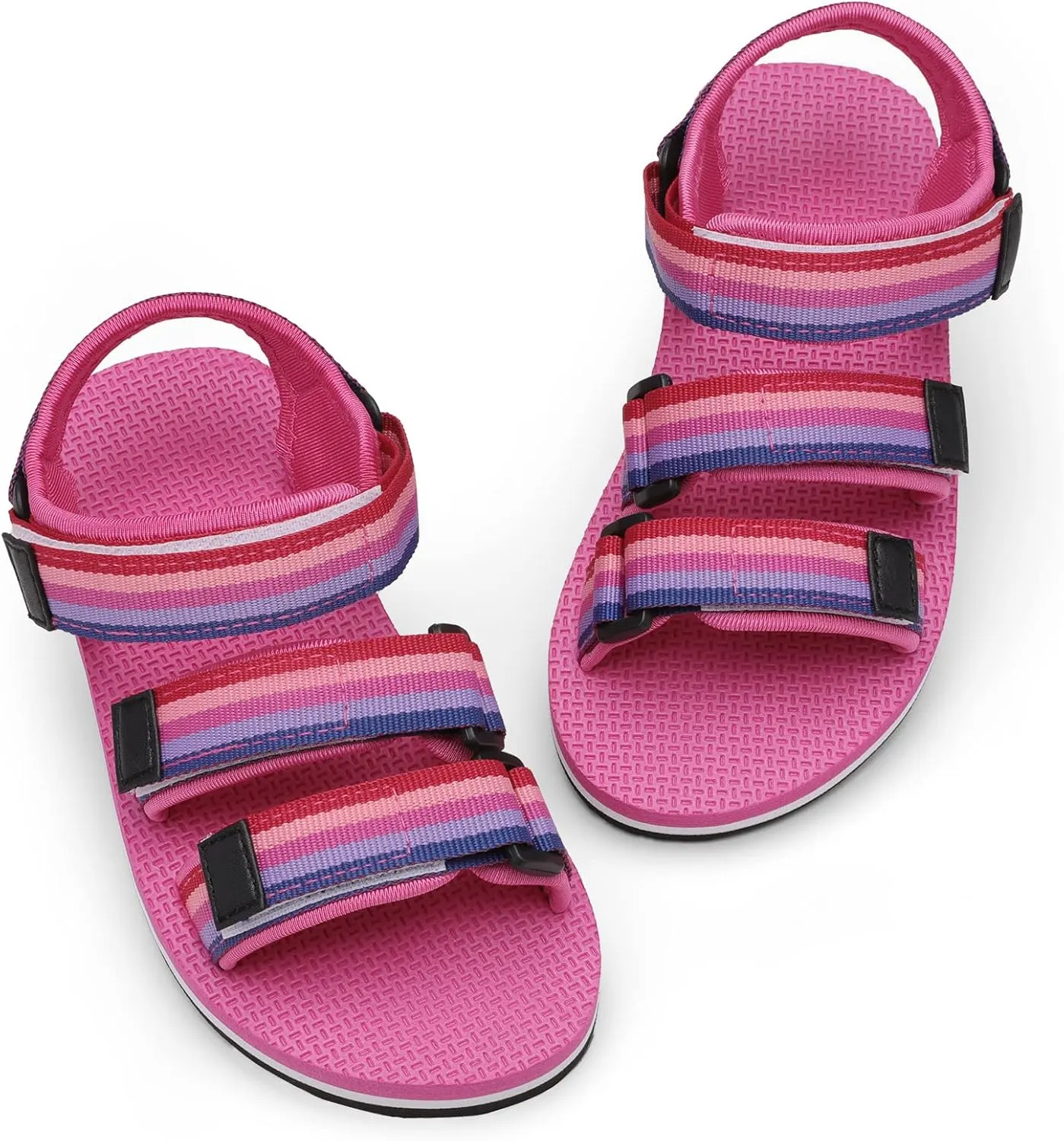 DREAM PAIRS Boys Girls Sandals Open-Toe Adjustable Straps Summer Outdoor Sport Sandals