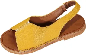 Flat Sandals for Women Comfortable Orthopedic Lightweight Wide Width Sandals Slip On Soft Cushion Flat Shoes Casual Solid Color Walking Sandal for All Occasions: Casual, Work, Party
