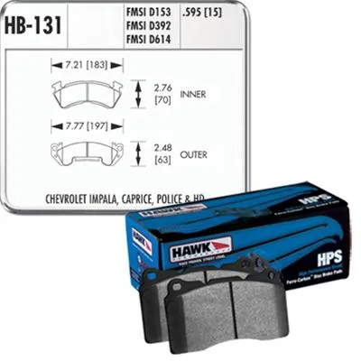 Hawk Performance HPS Brake Pads HB131F.595
