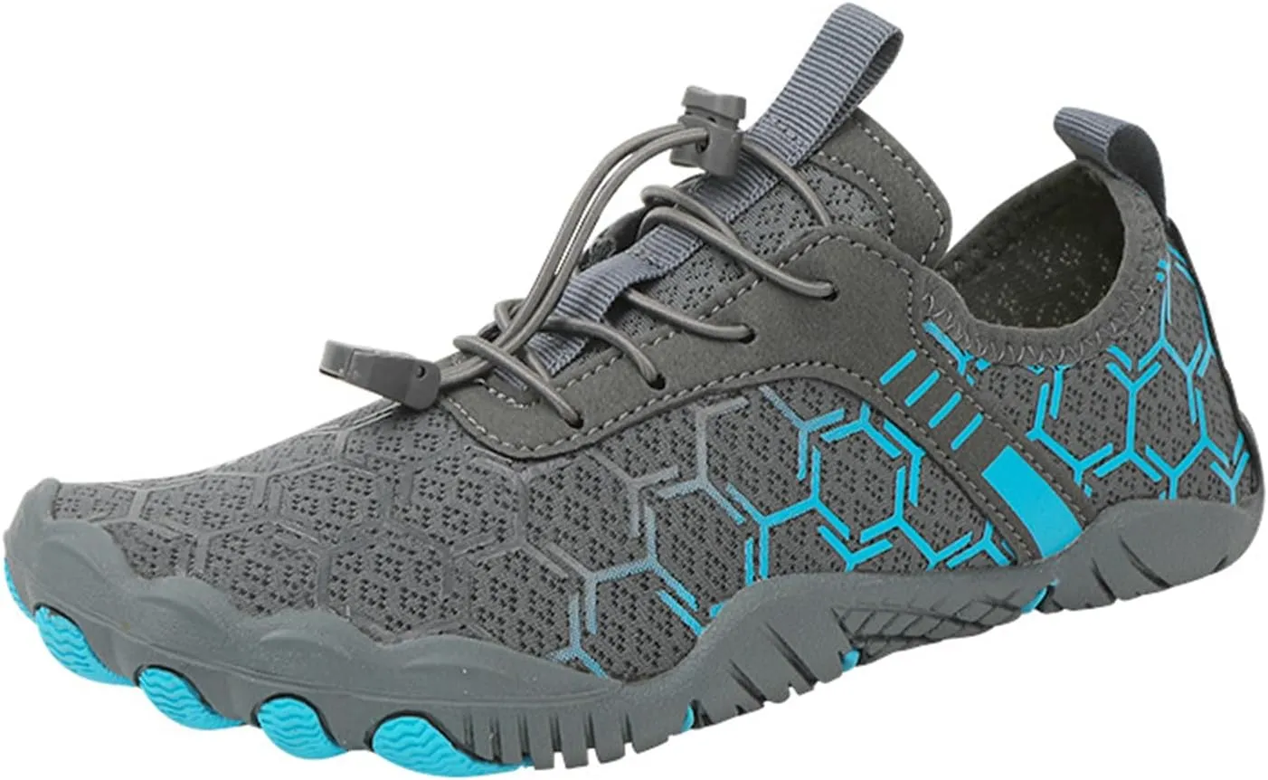 Hiking Shoes for Women Men Lightweight Non-Slip Barefoot Shoes Quick Dry Wide Toe Box Water Shoes Athletic Plaid Printed Water Shoes for Swimming Kayaking Surfing Running Exercising Climbing