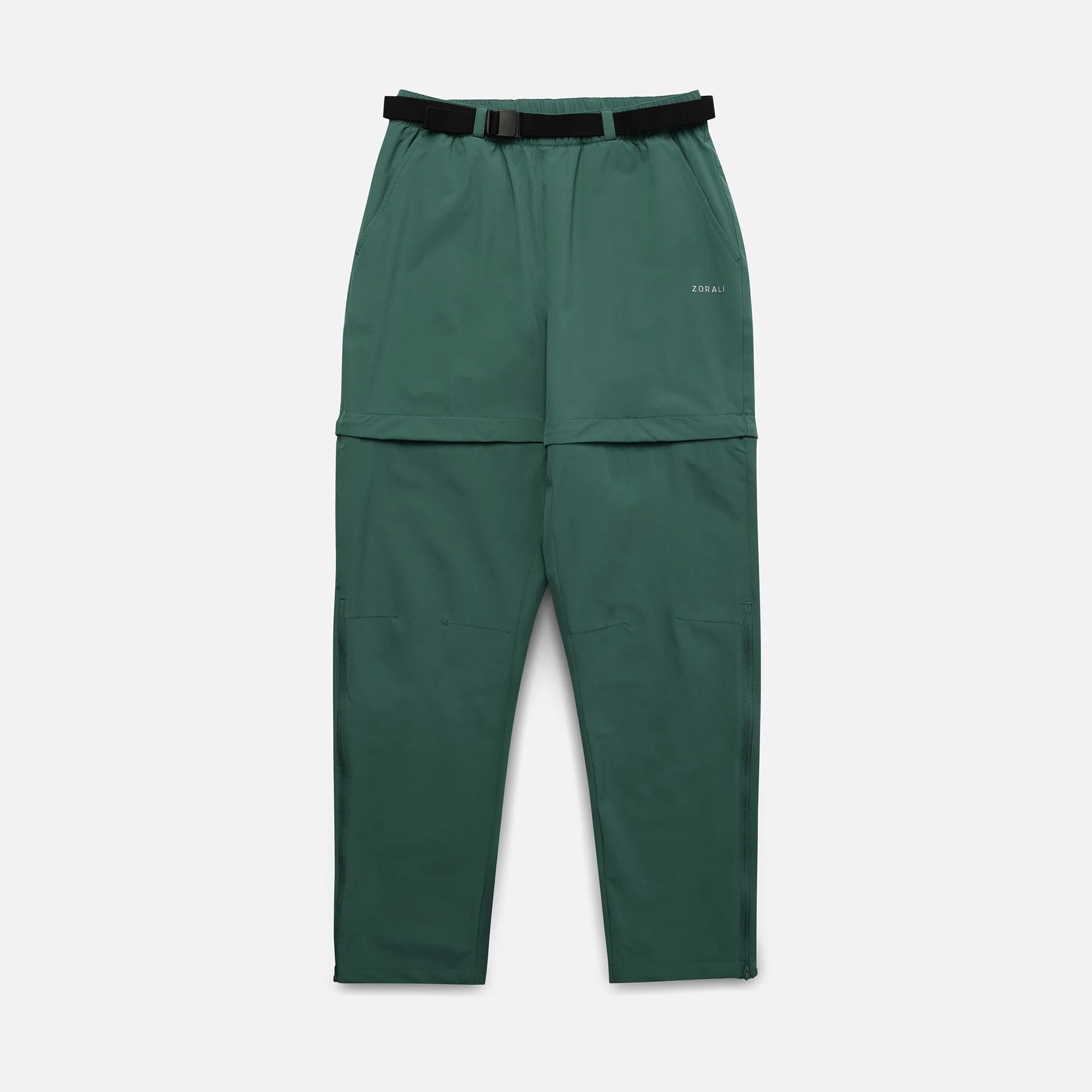 Impeccably Imperfect Womens Zip Off Pants Forest