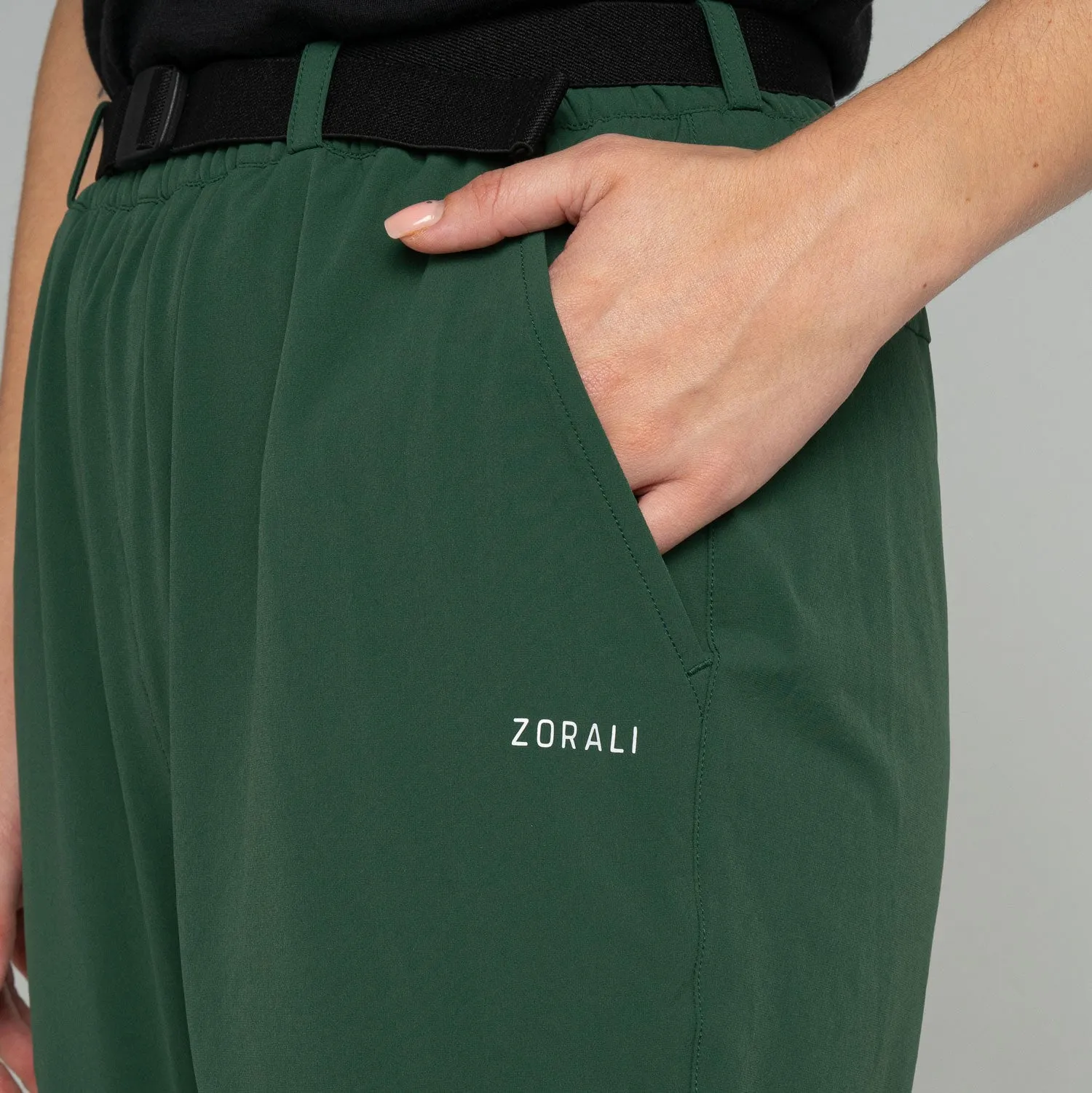 Impeccably Imperfect Womens Zip Off Pants Forest