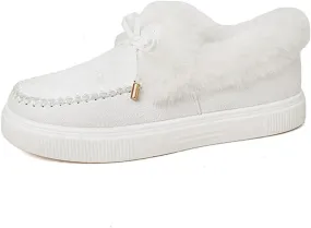 Ladmiple Winter Boots For Women 2023 Snow Warm Ankle Booties Slip On Outdoor Fur Lined Comfortable Fashion Walking Shoes