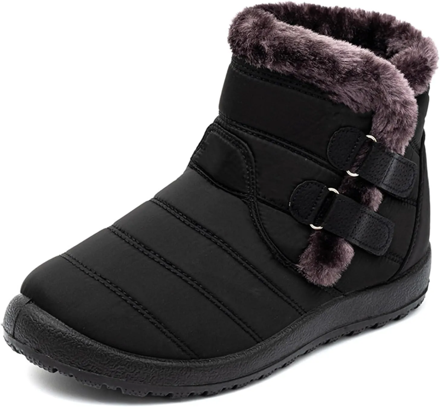 Ladmiple Winter Boots For Women Waterproof Snow Cute Ankle Booties Ladies Warm Fur Lined Thickening Outdoor Walking Shoes