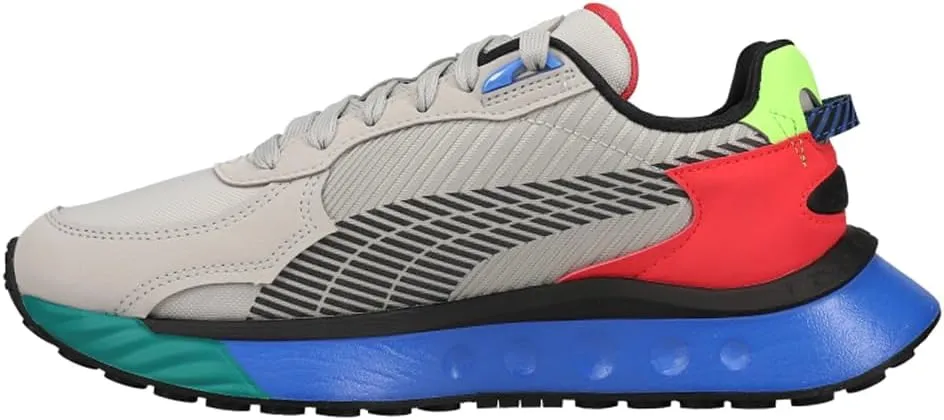 PUMA Kids Boys Wild Rider Dazed Sneakers Shoes Casual - Grey