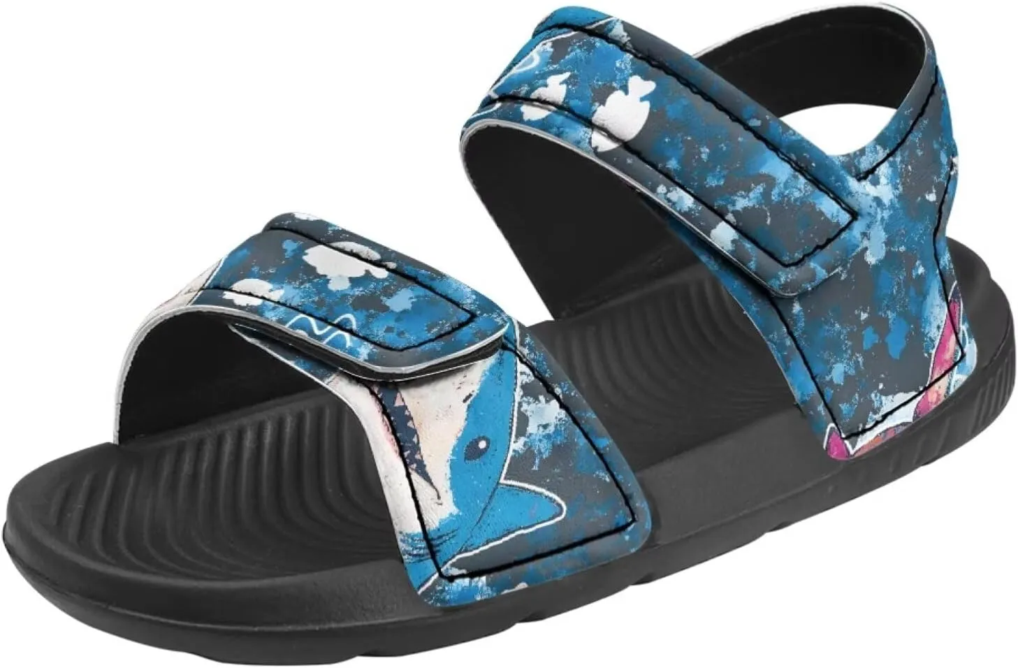 Whale Axolotl Sandals Cartoon Kids Summer Beach Water Shoes Toddler Boys Girls Sport Athletic Outdoor Sandals Adjustable