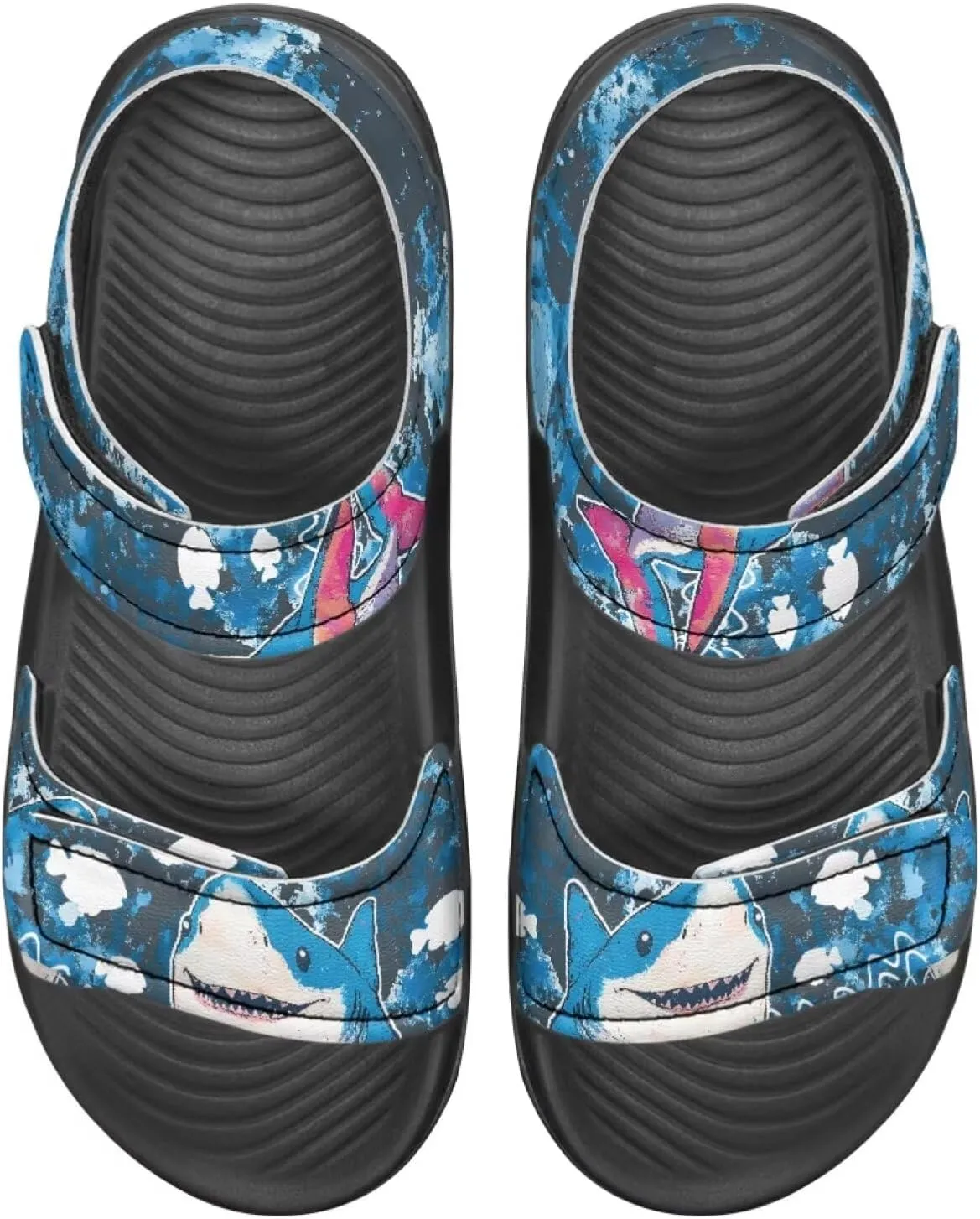 Whale Axolotl Sandals Cartoon Kids Summer Beach Water Shoes Toddler Boys Girls Sport Athletic Outdoor Sandals Adjustable