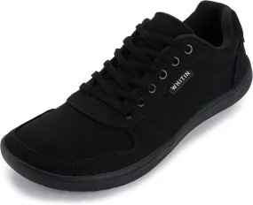 WHITIN Men's Wide Barefoot Shoes | Canvas Minimalist Sneakers | Zero Drop Sole