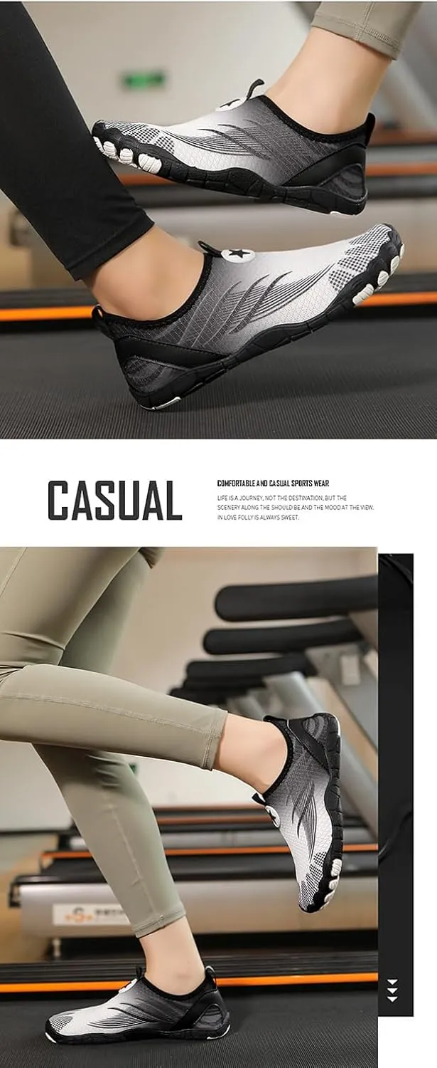 Womens Mens Water Shoes Quick Dry Non Slip Grounded Shoes for Women Men Wide Toe Box Barefoot Shoes Lightweight Breathable Hiking Footwear for Swimming Surfing Riding Climbing Camping Exercising