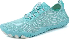 Women's Waterproof Hiking Shoes Pro-Healthy&Non-Slip Breathable Barefoot Shoes Wide Toe Box Grounded Footwear Running Trekking Trail Shoe Cross Trainer Walking Sneakers Beach Swim Footwear Unisex